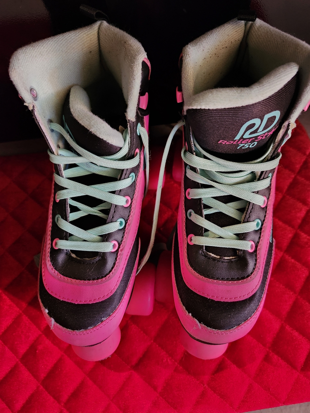 Roller Star 750 Women's Skates - Pink & Mint - Size 6